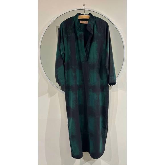 NEW CALI DREAMING women's grace dress in tartan tie dye